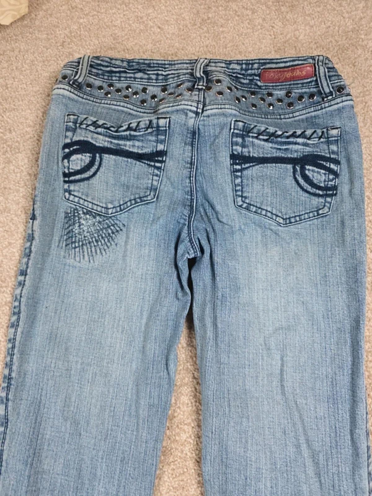 Y2K Foxy Low Rise Bootcut Jeans UK Size 10