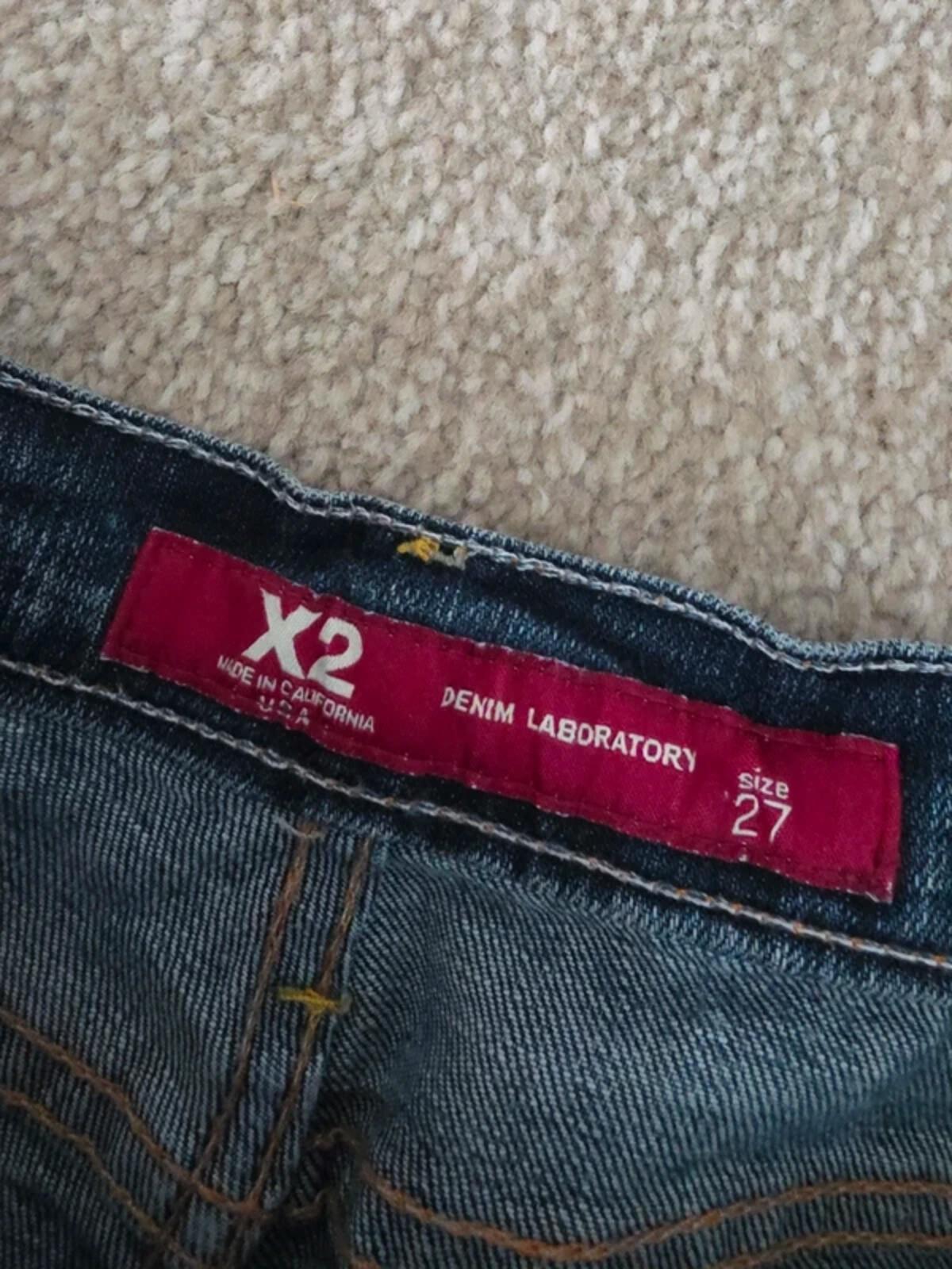 X2 Low Rise Bootcut Vintage Y2K Jeans UK Size 6/8