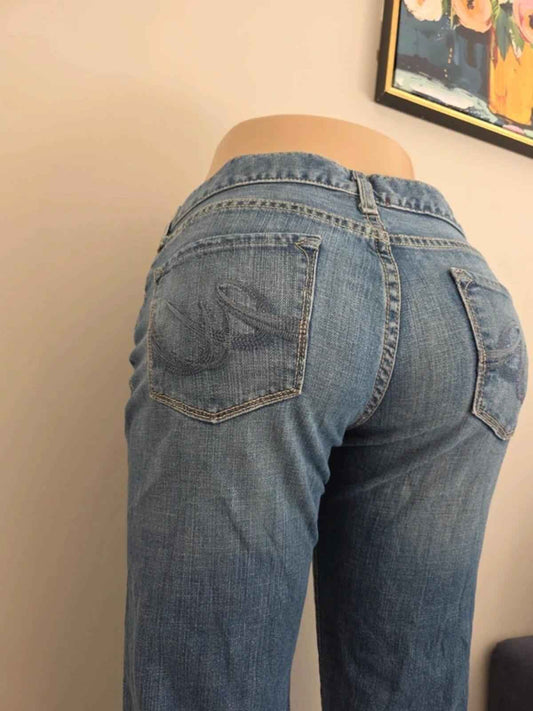 X2 Low Rise Bootcut Vintage Y2K Jeans UK Size 10 Tall