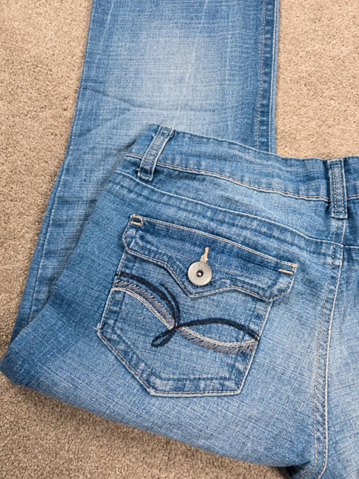 Vintage Y2K L.E.I. Low Rise Bootcut Jeans UK Size 12