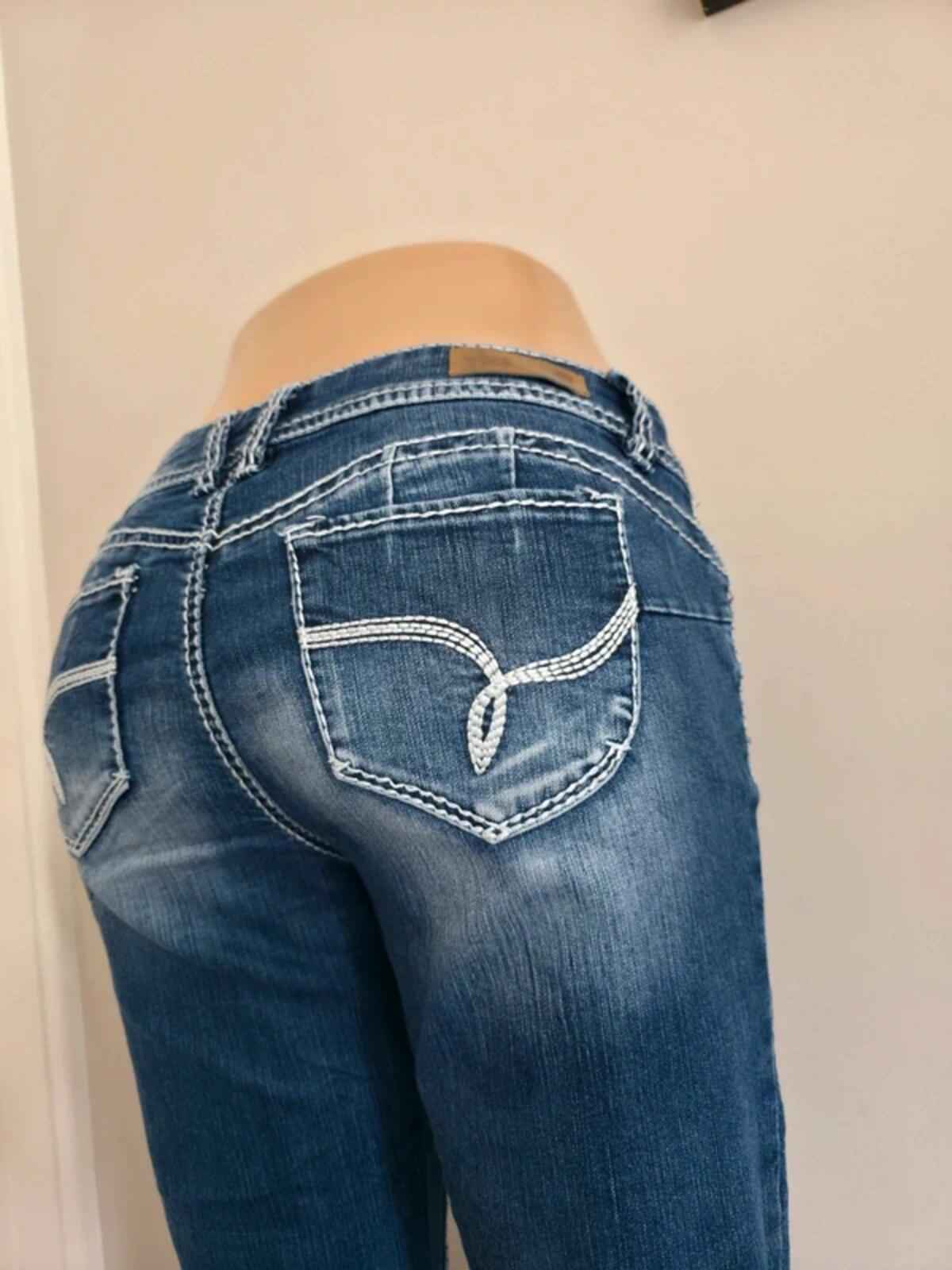 YMI Low Rise Bootcut Vintage Y2K Jeans UK Size 12 Tall
