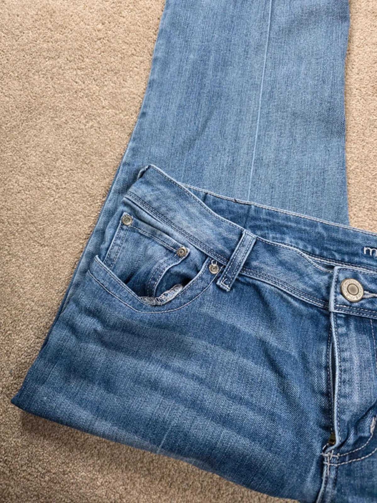 Y2K Maurices Mid Rise Bootcut Jeans UK Size 16 Short
