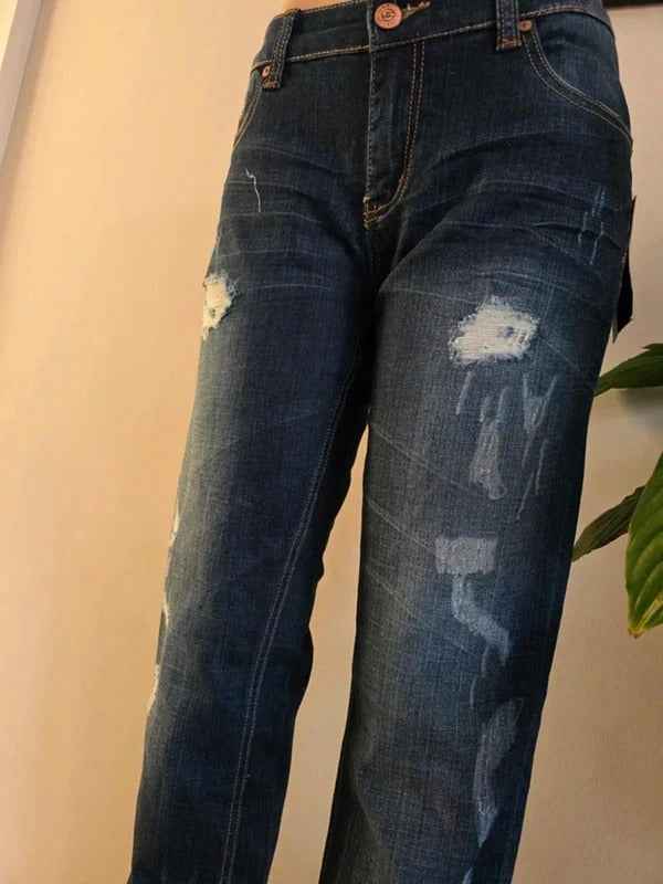 Vintage Y2K Seven7 Low Rise Slim Straight Jeans UK Size 12/14