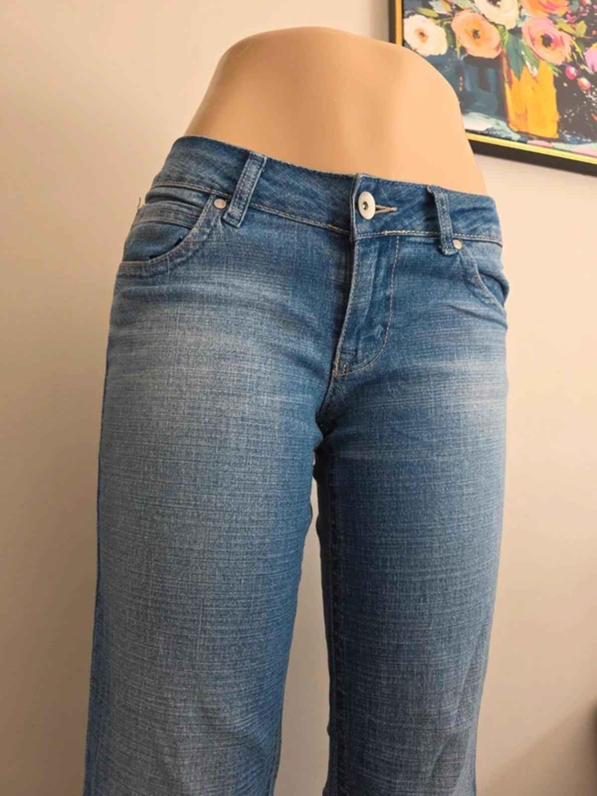 L.e.i Low Rise Relaxed Bootcut Vintage Y2K Jeans UK Size 8/10 Tall