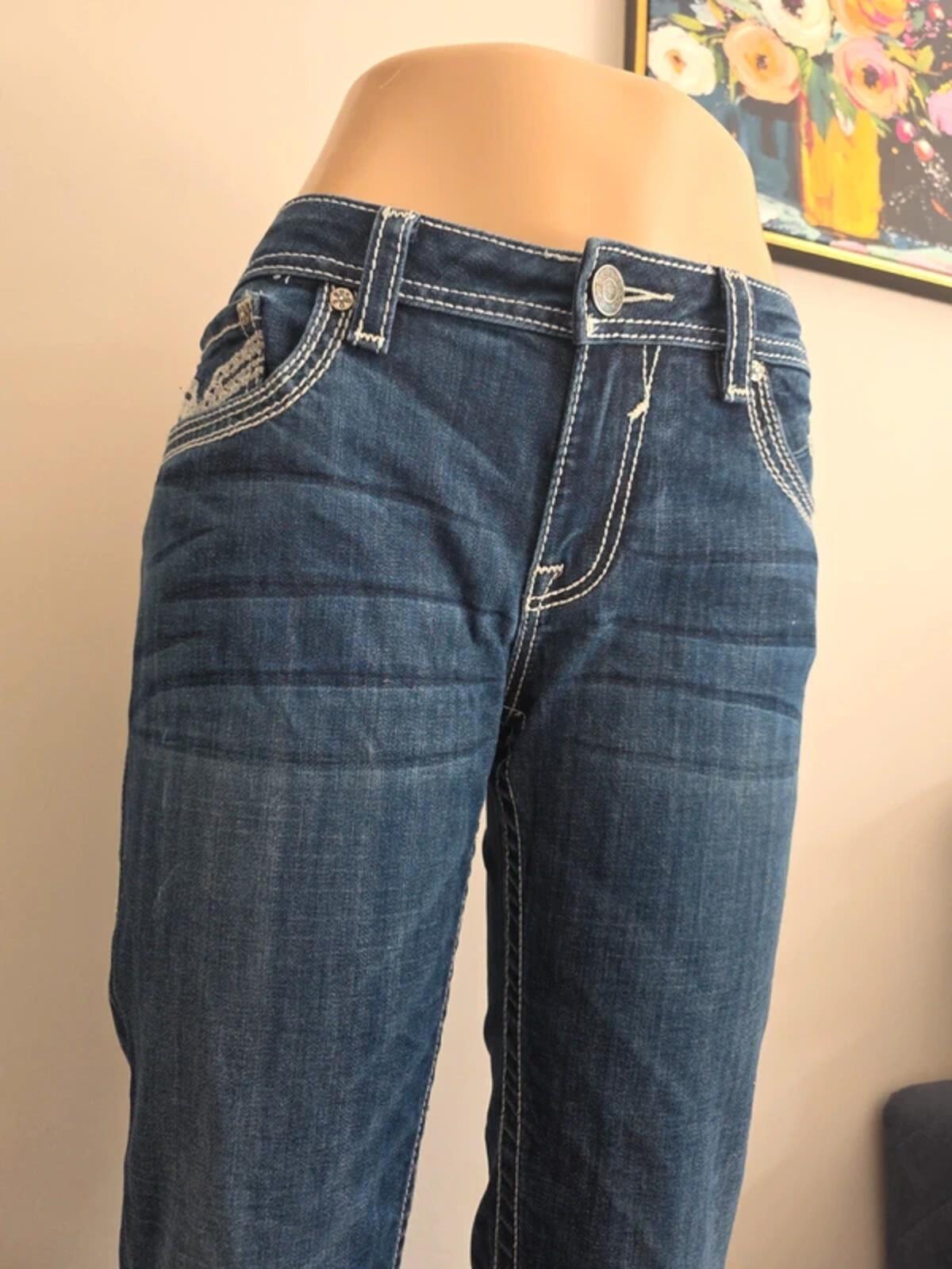 Vigoss Mid Rise Skinny Vintage Y2K Jeans UK Size 12 Petite