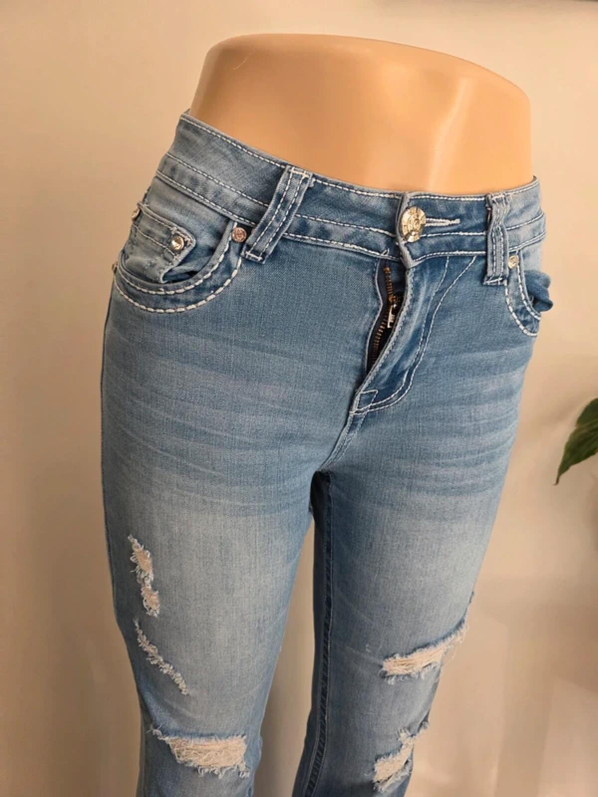 Vintage Y2K Y Jeans Mid Rise Bootcut Jeans UK Size 4-6