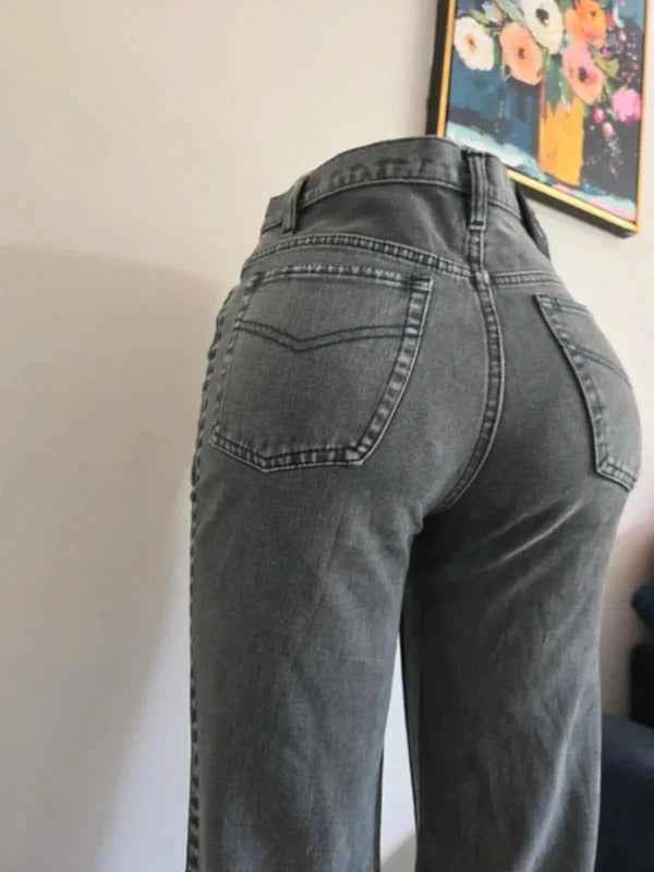 Vintage Y2K High Rise Straight Leg Jeans UK Size 8