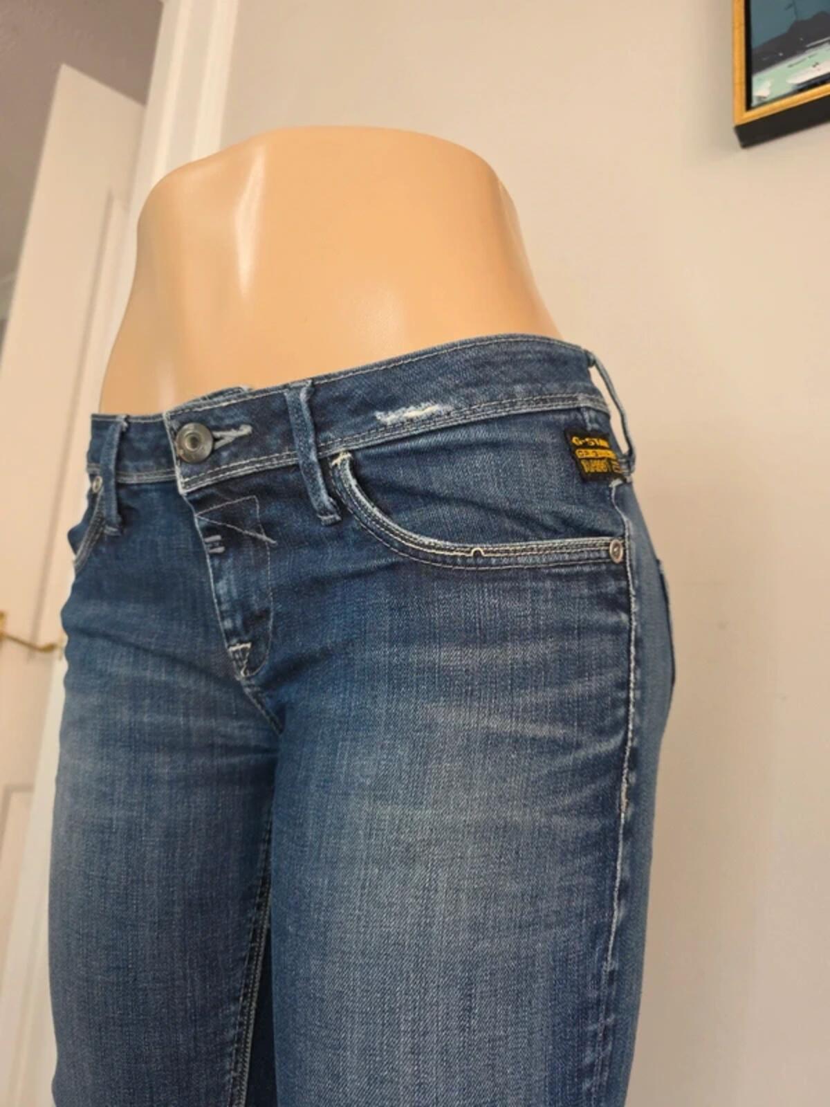 G-Star Raw Low Rise Skinny Vintage Y2K Jeans UK Size 8