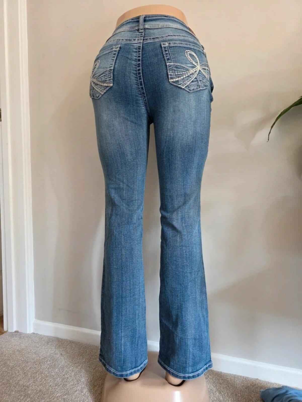 Vintage Y2K Wallflower Mid Rise Bootcut Jeans UK Size 8