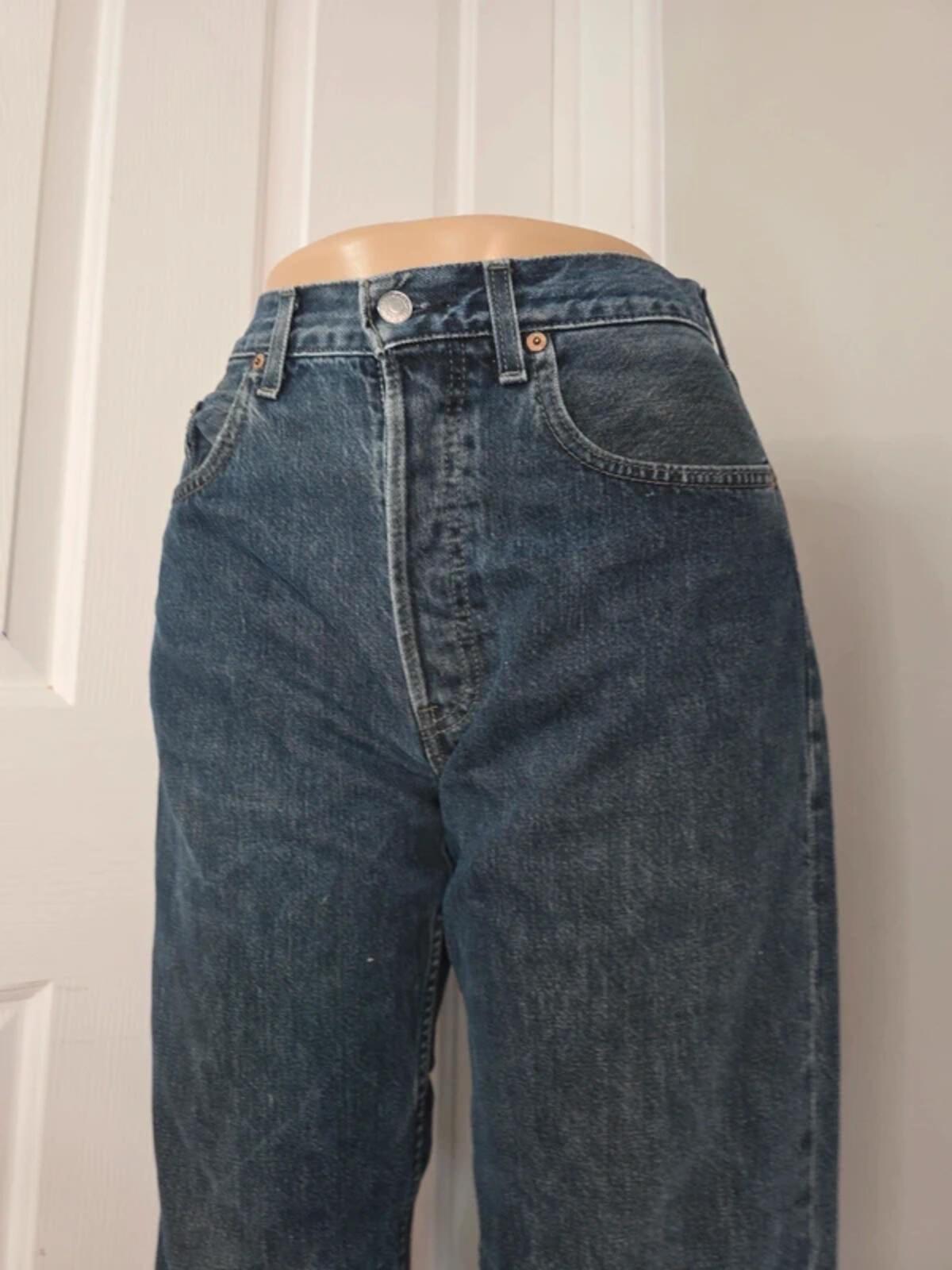Levi's High Rise Relaxed Mum Vintage Y2K Jeans UK Size 12 Tall