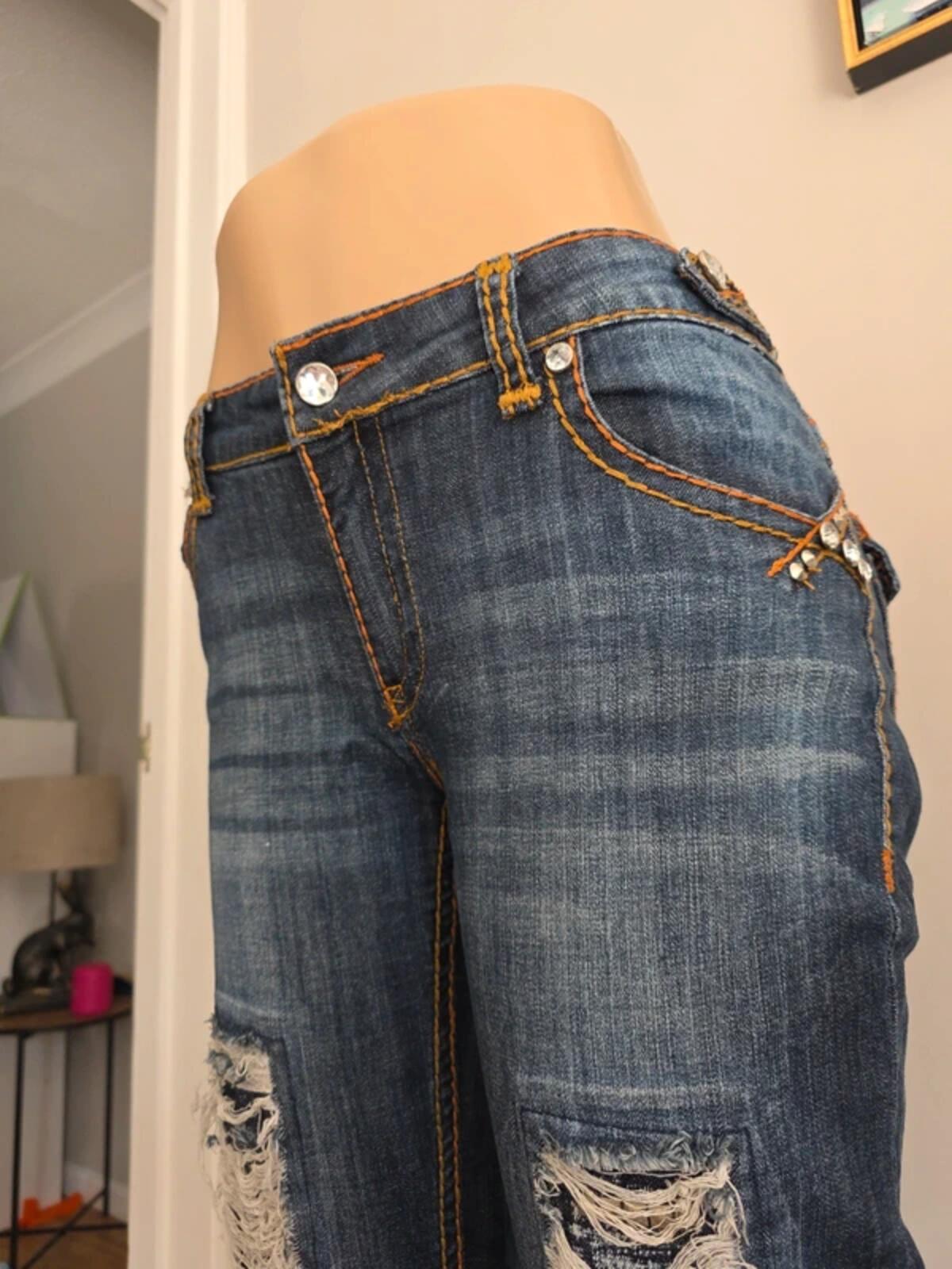 Premium Jeans by GT Low Rise Bootcut Vintage Y2K Jeans UK Size 12 Tall