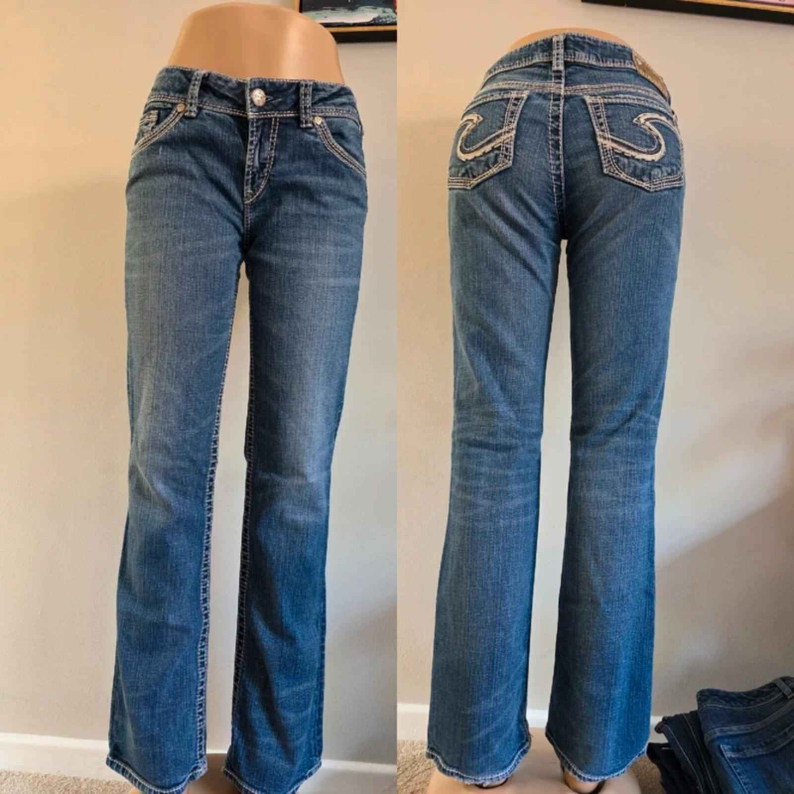 Silver Jeans Mid Rise Bootcut UK Size 12