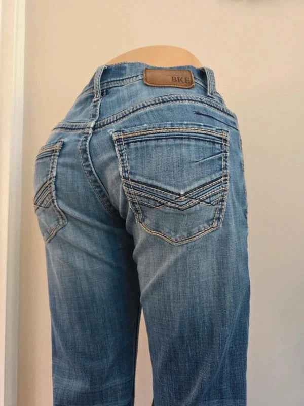 BKE Mid Rise Bootcut Vintage Y2K Jeans UK Size 10 Petite