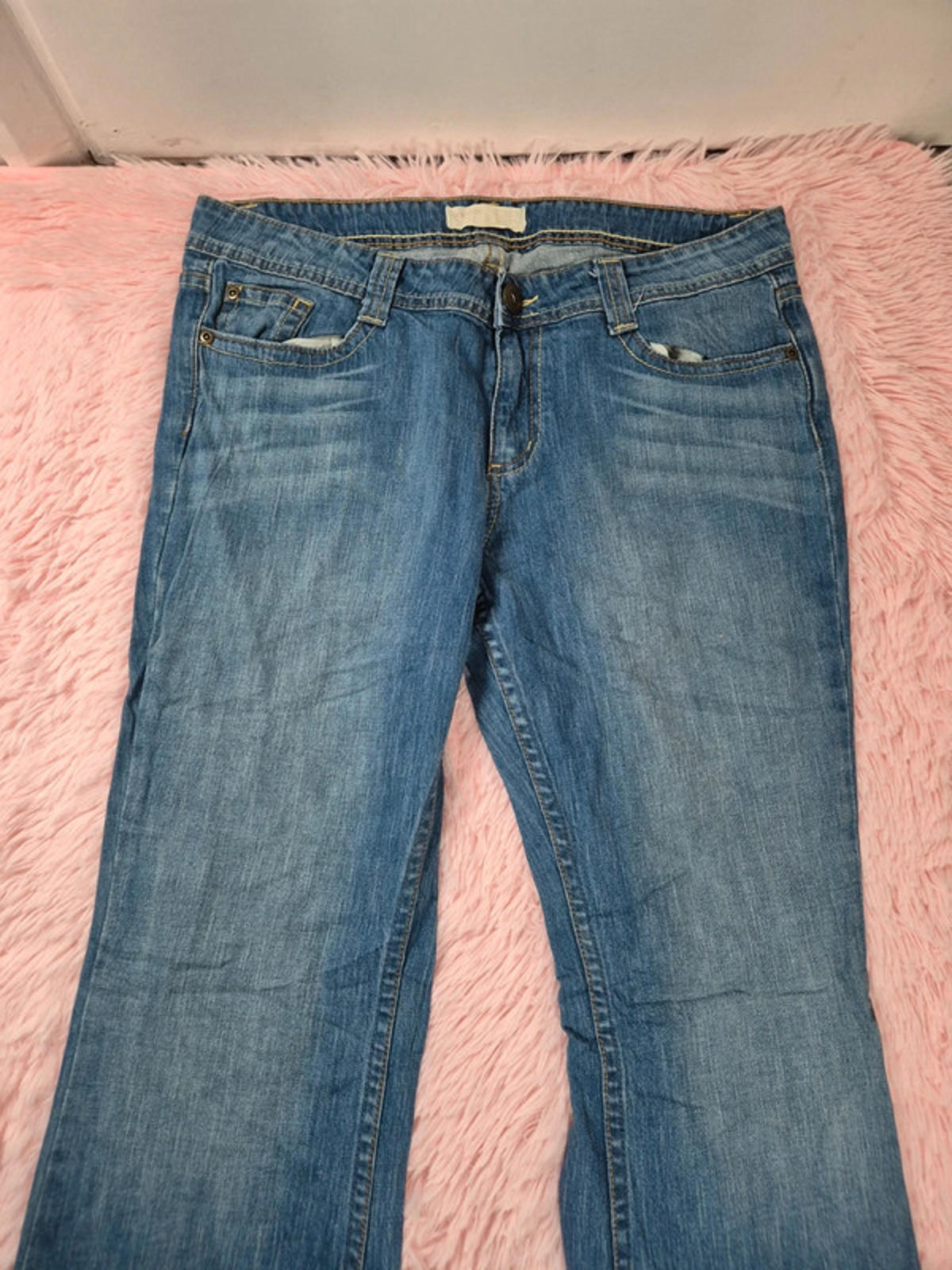 Vintage Y2K NoBo Mid Rise Flared Jeans UK size 14