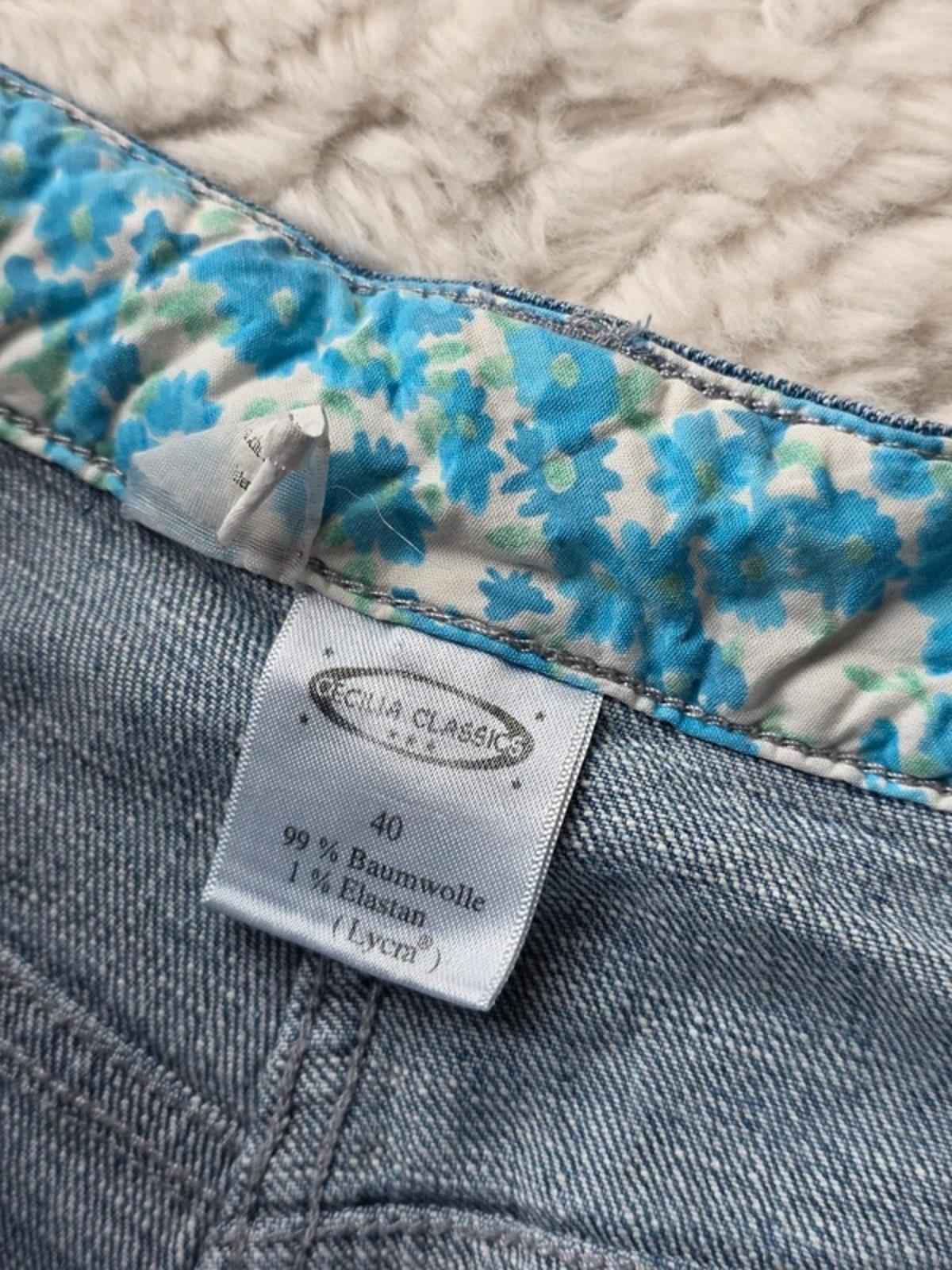 Vintage Y2K Mid Rise Mini Bootcut Jeans UK 12