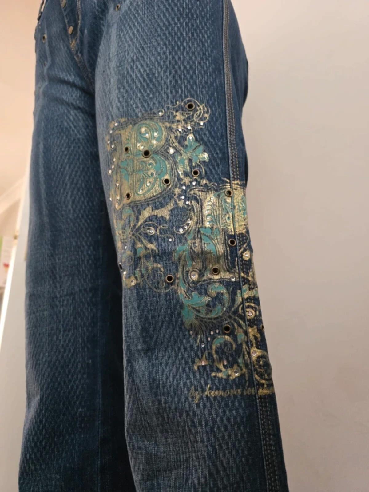Vintage Y2K Baby Phat High Rise Bootcut Jeans UK Size 12