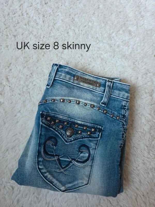 Vintage Y2K Jeans Bundle 9 Pairs Mixed Sizes UK 6-18