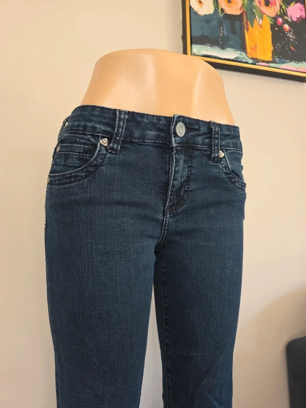 HUT by Franz Kraler Vintage Y2K Low Rise Bootcut Jeans UK Size 8/10