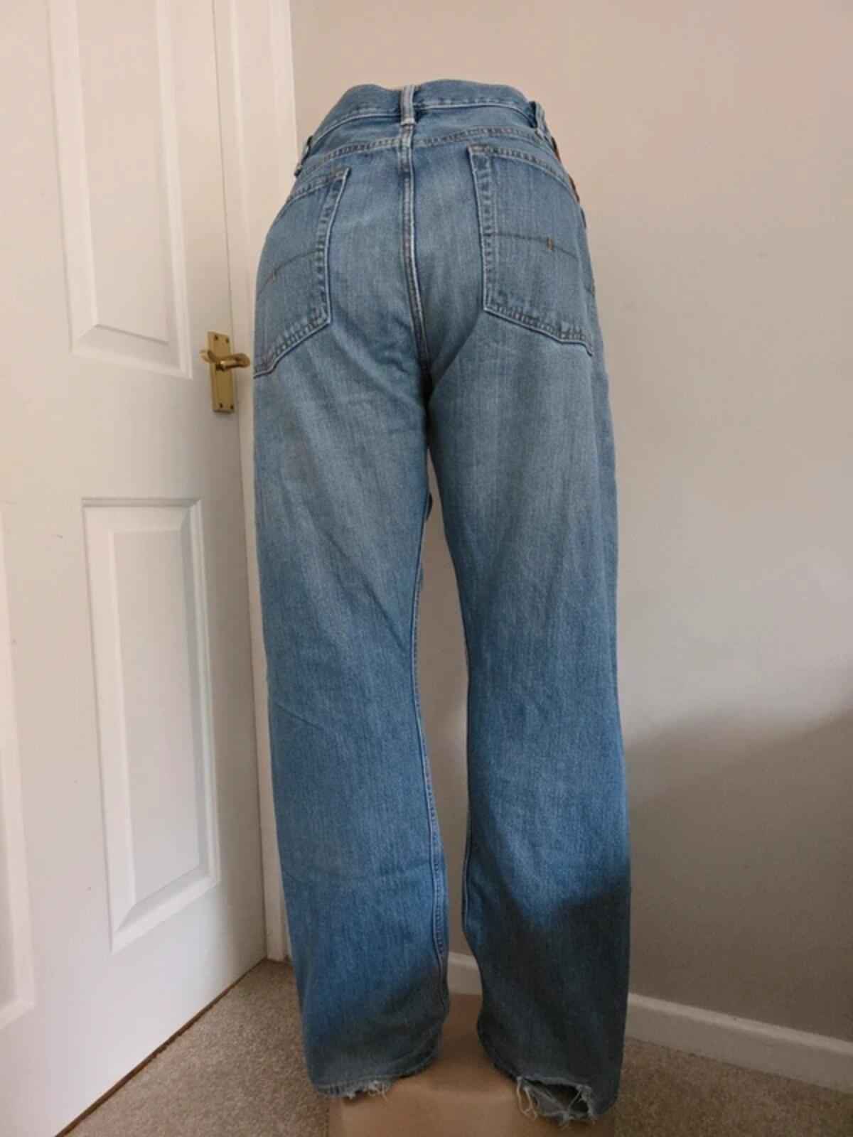 Polo Ralph Lauren High Rise Relaxed Straight Vintage Y2K Jeans UK Size 20/22