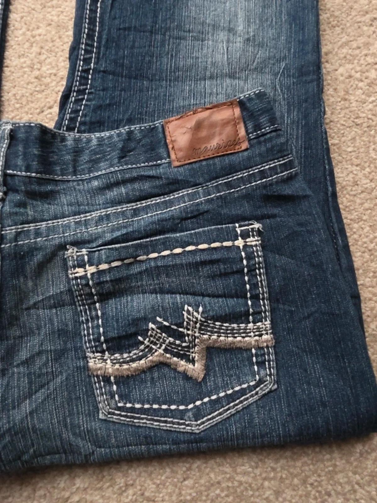 Vintage Y2K Maurices Mid Rise Bootcut Jeans UK Size 12/14 Tall