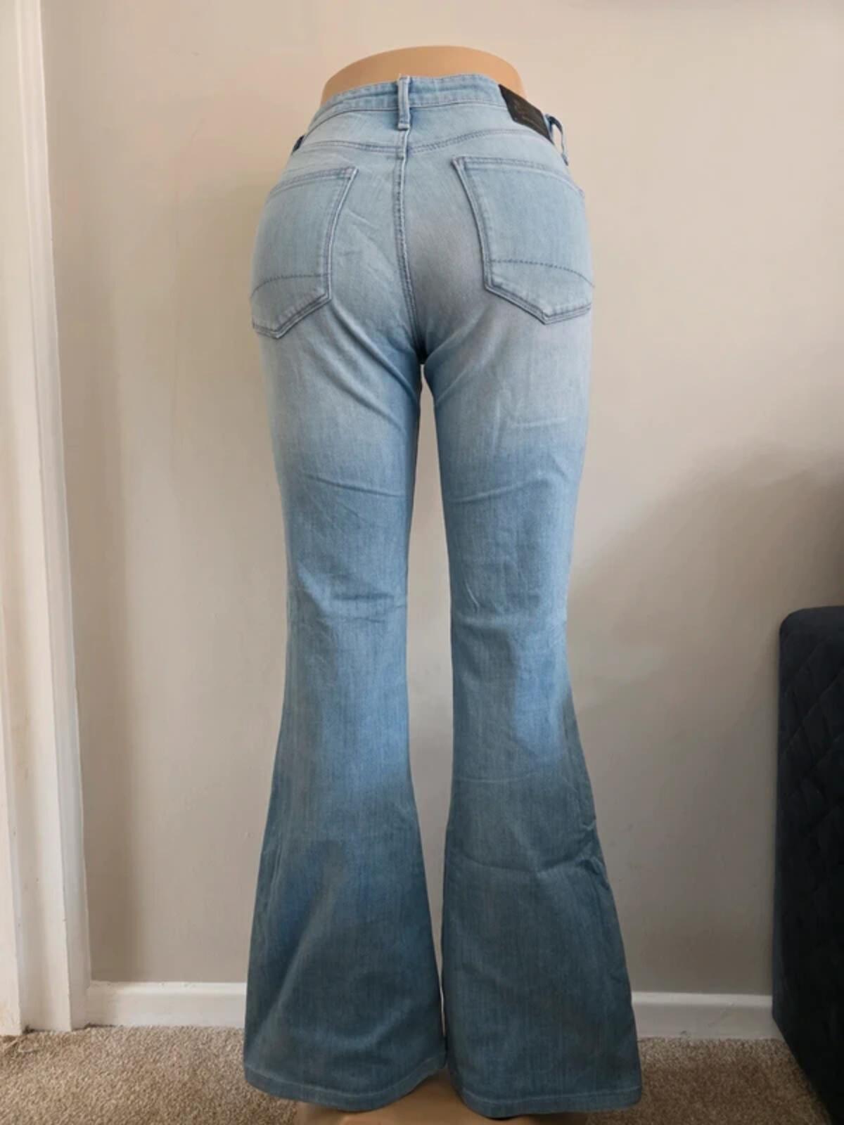 Denham High Rise Flared Jeans UK Size 8