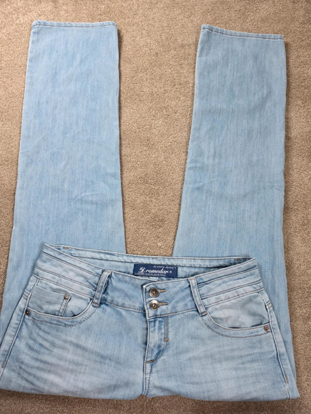 Vintage Y2K Dromedar Low Rise Straight Jeans UK Size 14