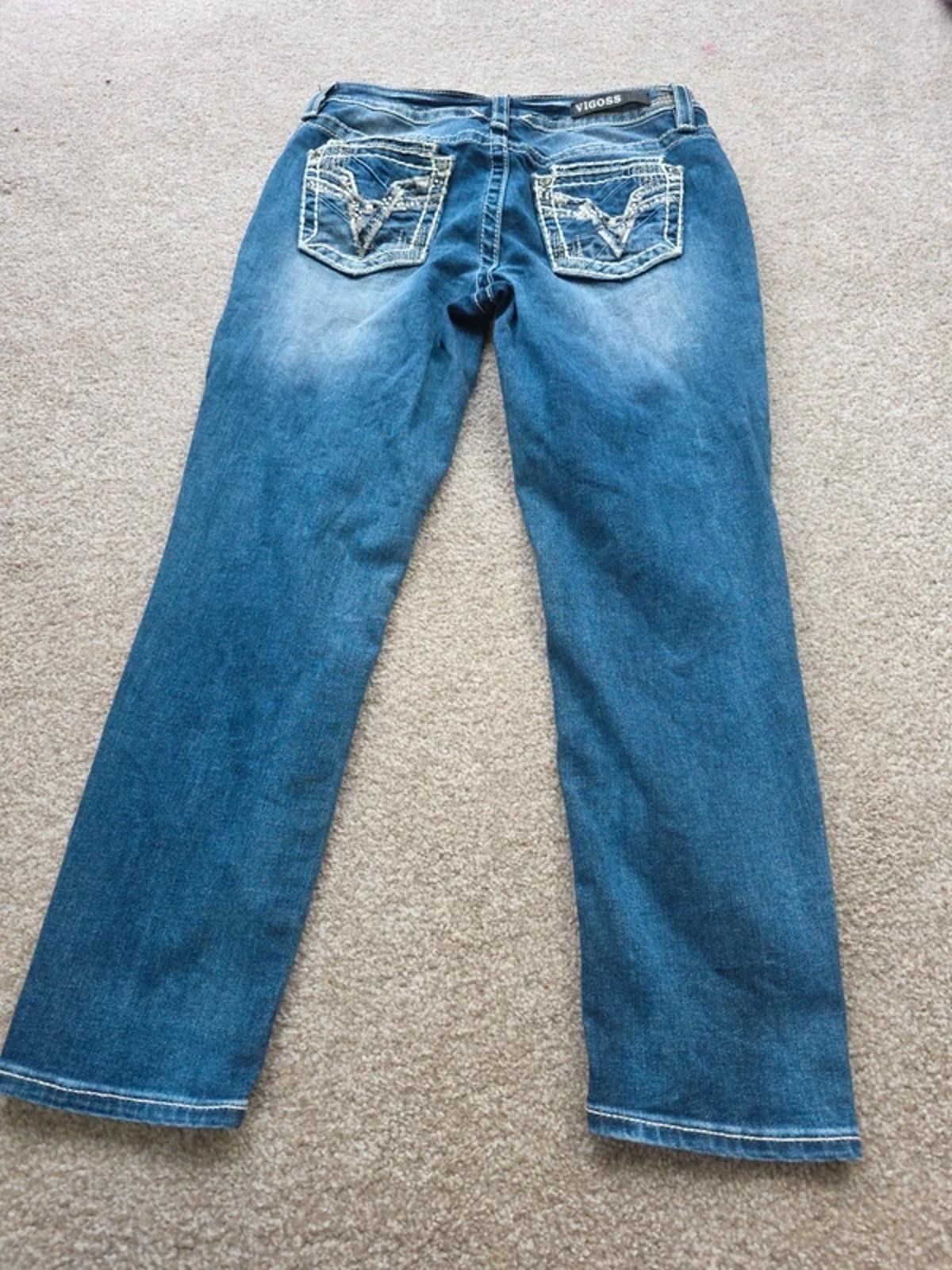Vintage Y2K Low Rise Vigoss Capri Jeans – UK Size 10