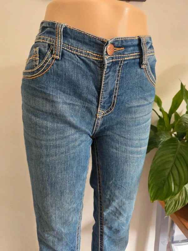 Vintage Y2K Supplies Mid Rise Straight Leg Jeans UK Size 16