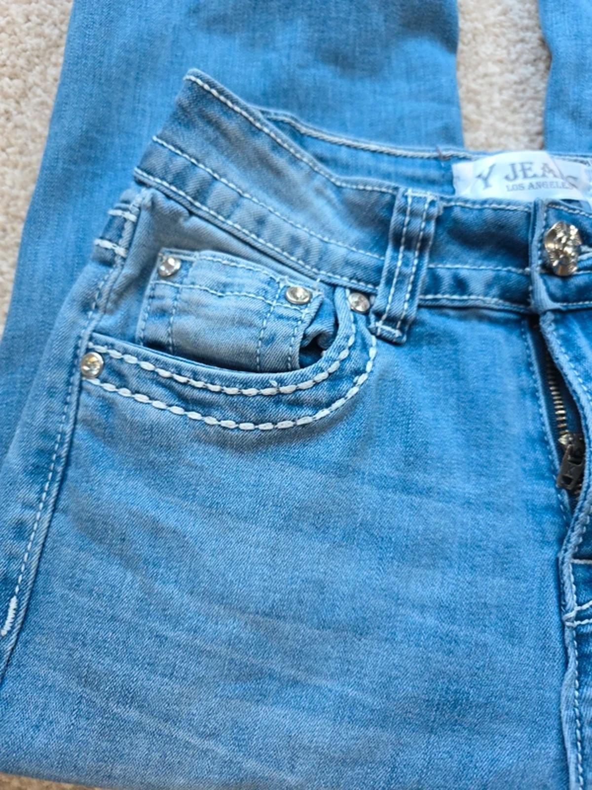 Vintage Y2K Y Jeans Los Angeles Low Rise Bootcut Jeans UK Size 4