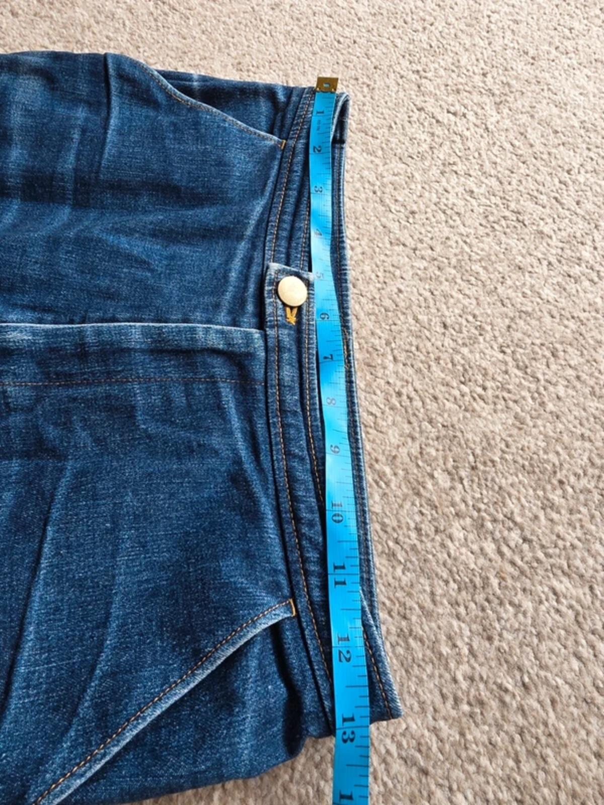 Vintage Y2K Peyton Place Mid Rise Cropped Jeans UK Size 6