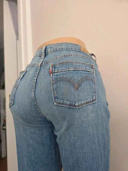 Levi's 515 Mid Rise Bootcut Jeans UK Size 10 Very Tall
