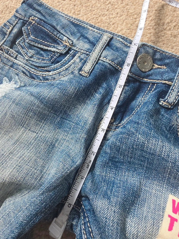 Almost Famous Ultra Low Rise Bootcut Vintage Y2K Jeans UK Size 4/6