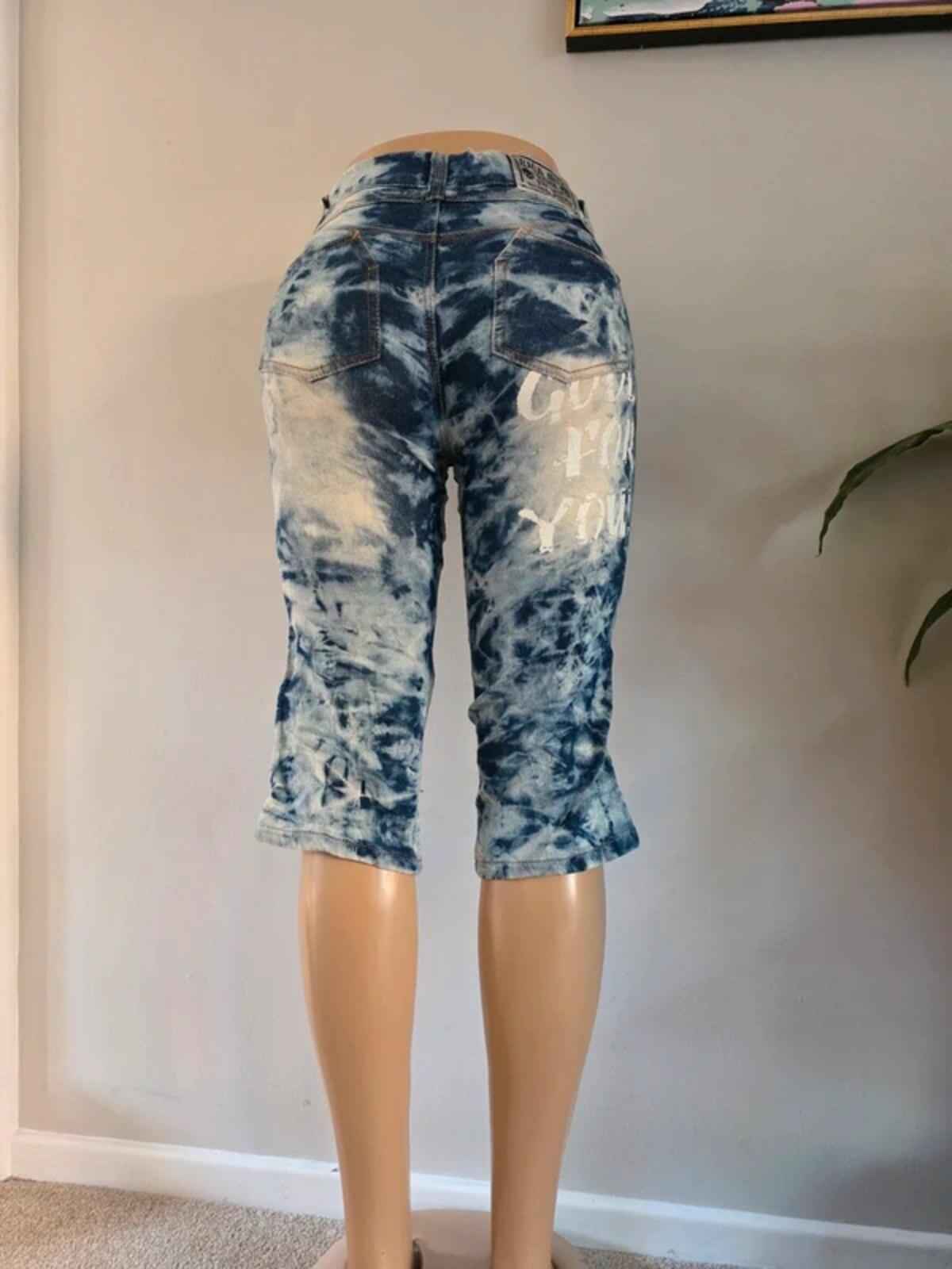 Vintage Y2K Rich Mix Boy High Rise Cropped Jeans UK Size 6/8