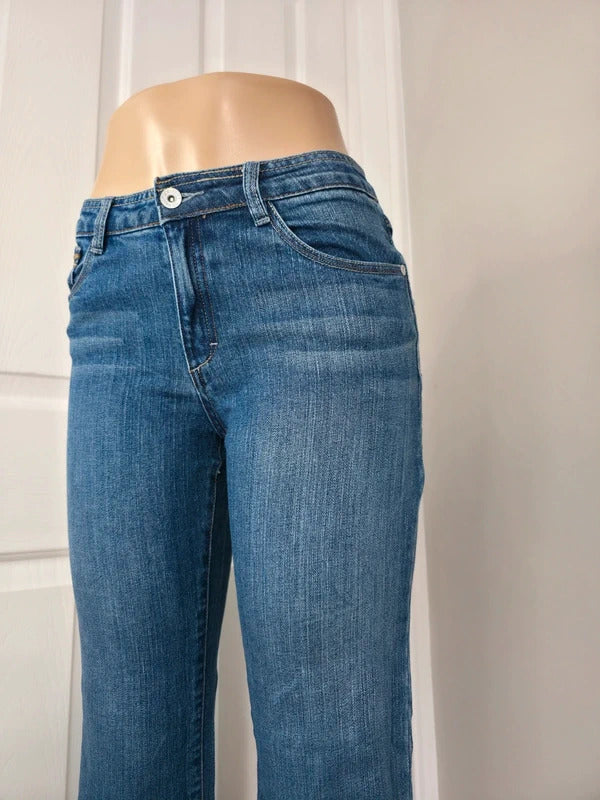 Arizona Mid Rise Flared Vintage Y2K Jeans UK Size 8 Petite