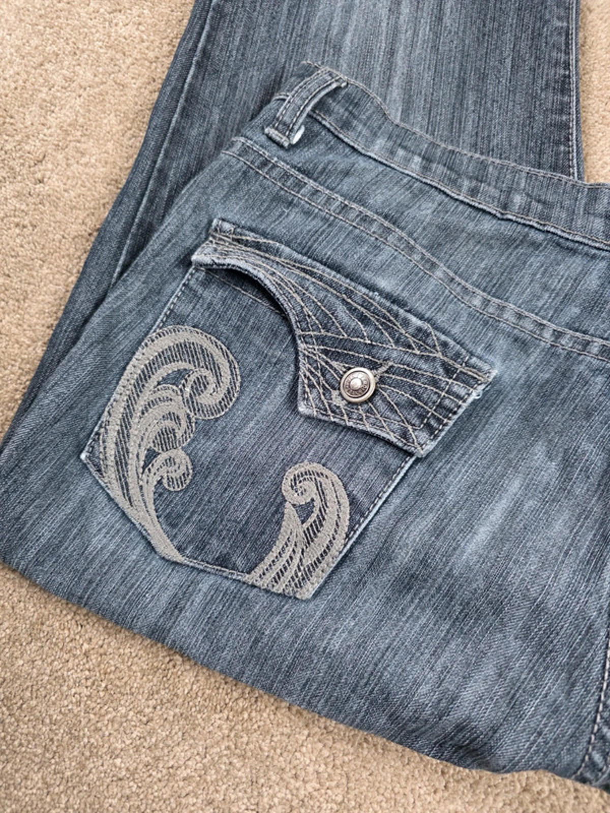 Vintage Y2K Point Zero Mid Rise Bootcut Jeans UK Size 14