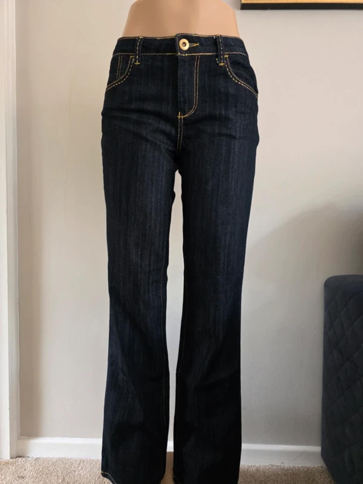Baccini Mid Rise Wide Leg Vintage Y2K Jeans UK Size 12