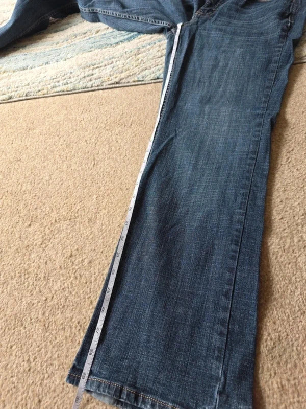 Lee High Rise Bootcut Vintage Y2K Jeans UK Size 14 Petite