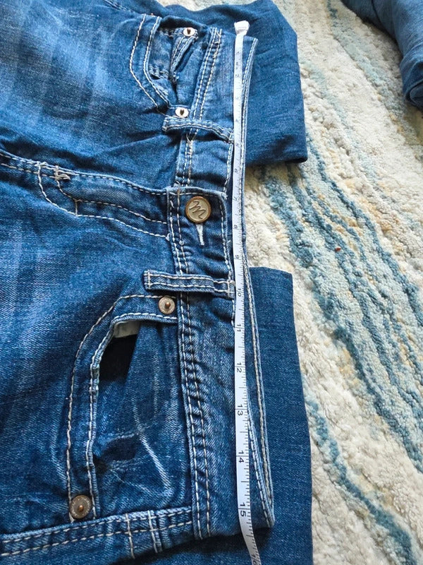 Maurices Mid Rise Loose Bootcut Vintage Y2K Jeans UK Size 8/10
