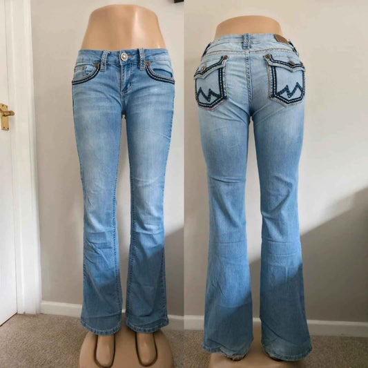 YMI Low Rise Bootcut Vintage Y2K Jeans UK Size 8 Tall