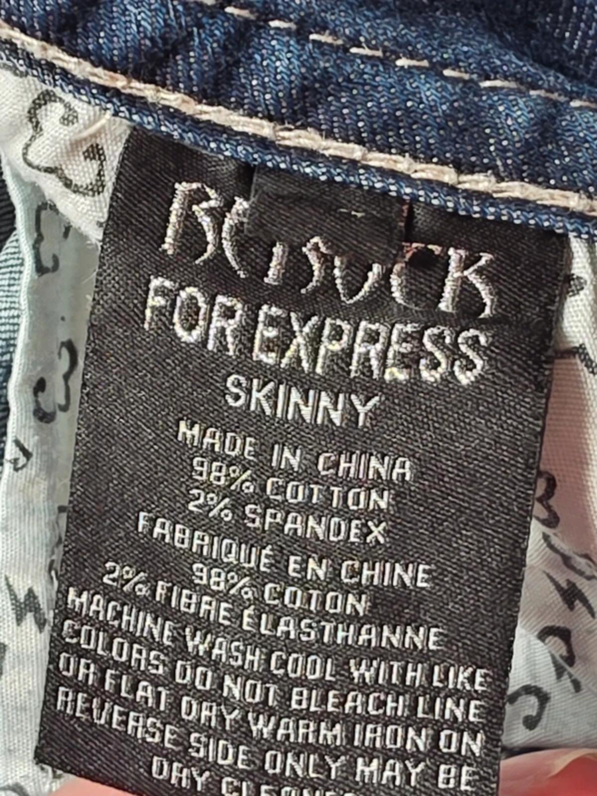 Vintage Y2K Rerock Low Rise Skinny Jeans UK Size 14