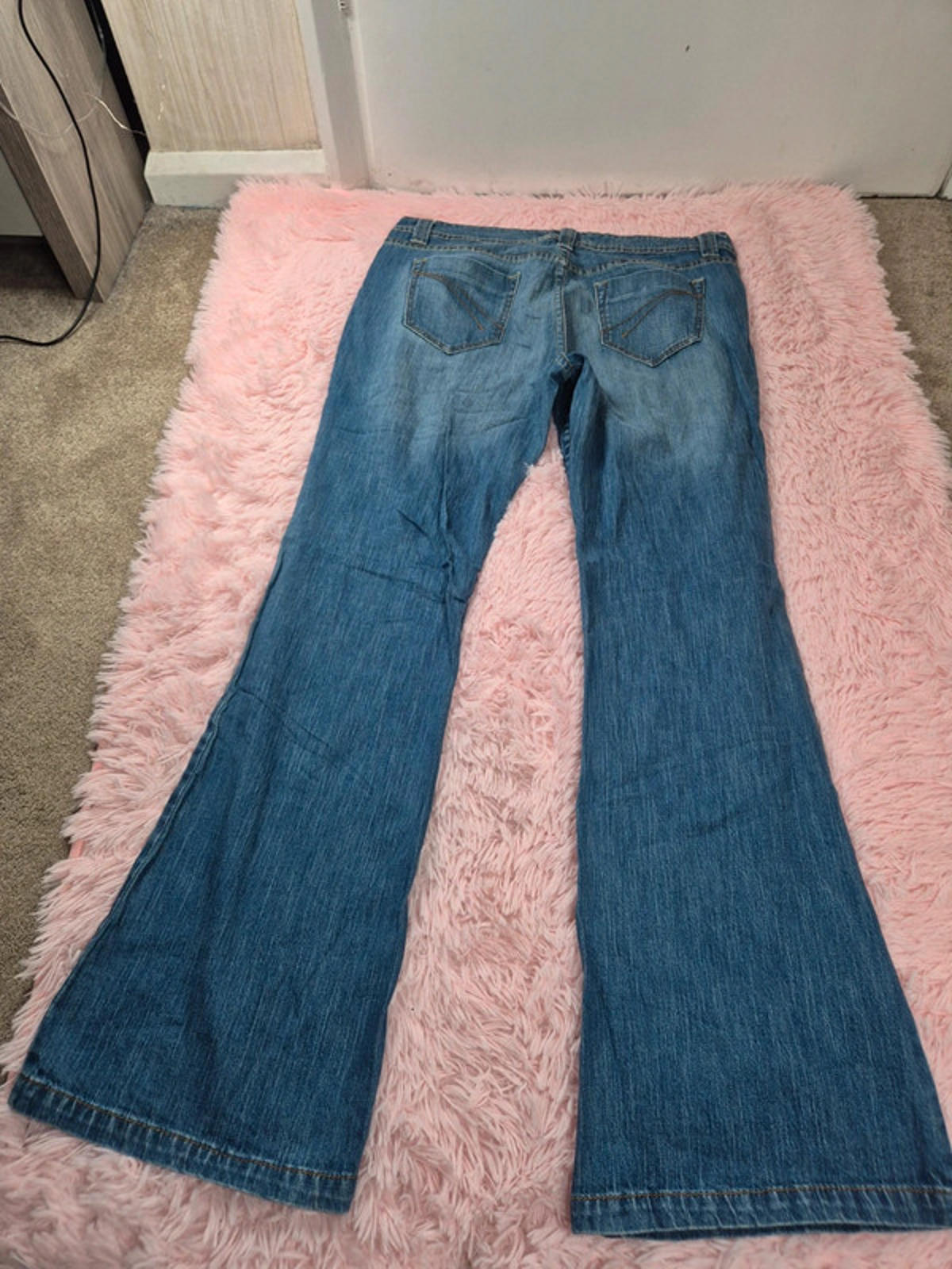 Vintage Y2K NoBo Mid Rise Flared Jeans UK size 14