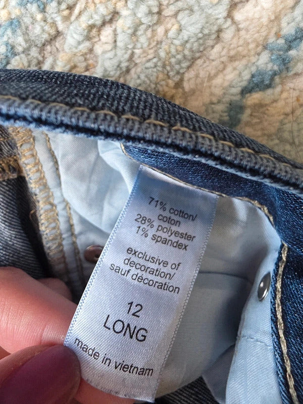 Maurices Mid Rise Bootcut Vintage Y2K Jeans UK Size 14 Tall