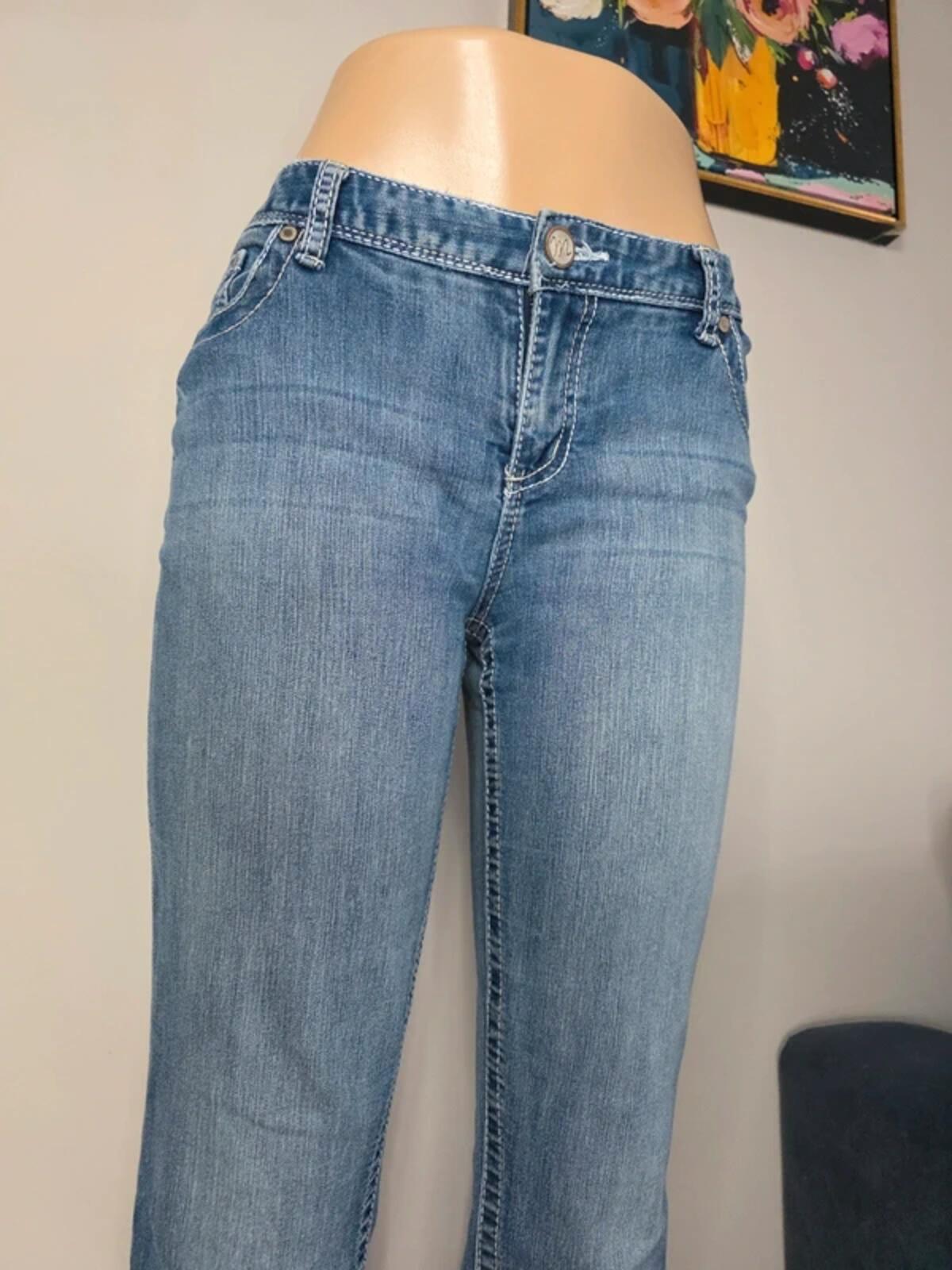 Maurices Tall Mid Rise Bootcut Jeans UK Size 12 Vintage Y2K Tall