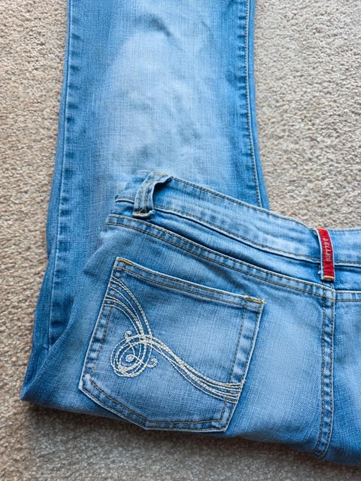 Vintage Y2K 2 Elles Low Rise Bootcut Jeans UK Size 14 Tall