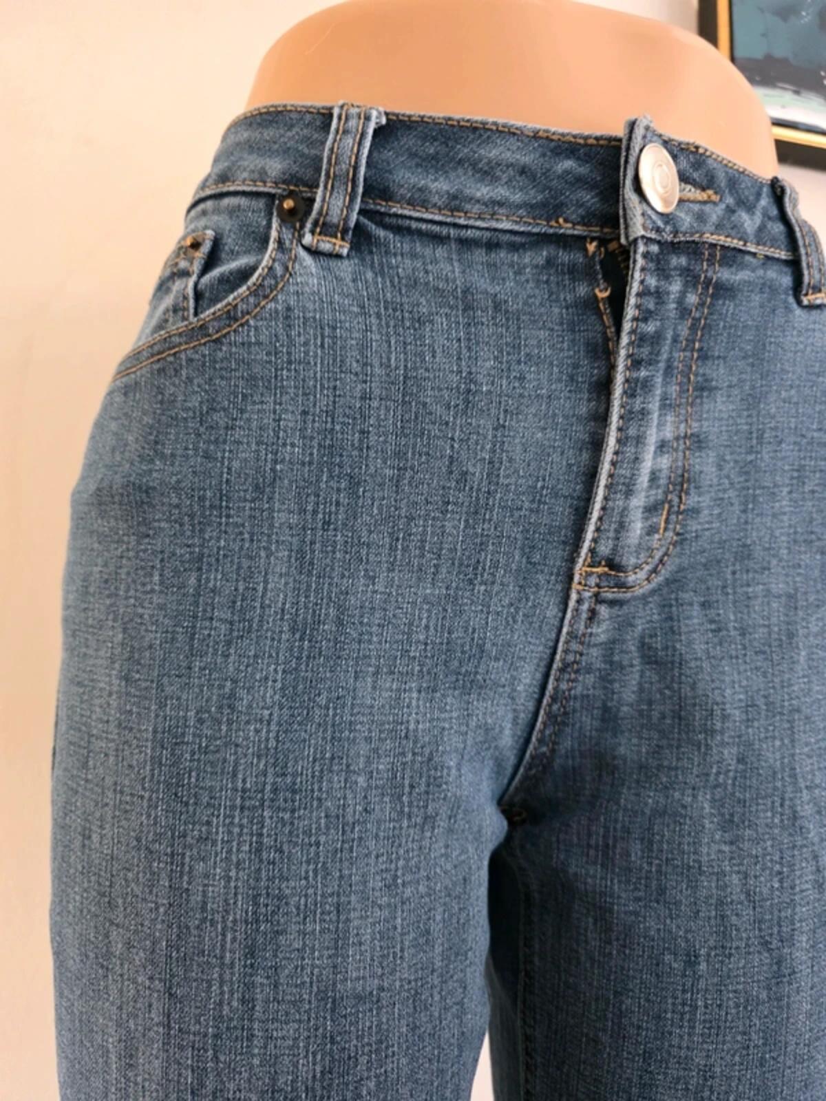 Dressbarn Petite Mid Rise Bootcut Jeans UK Size 12