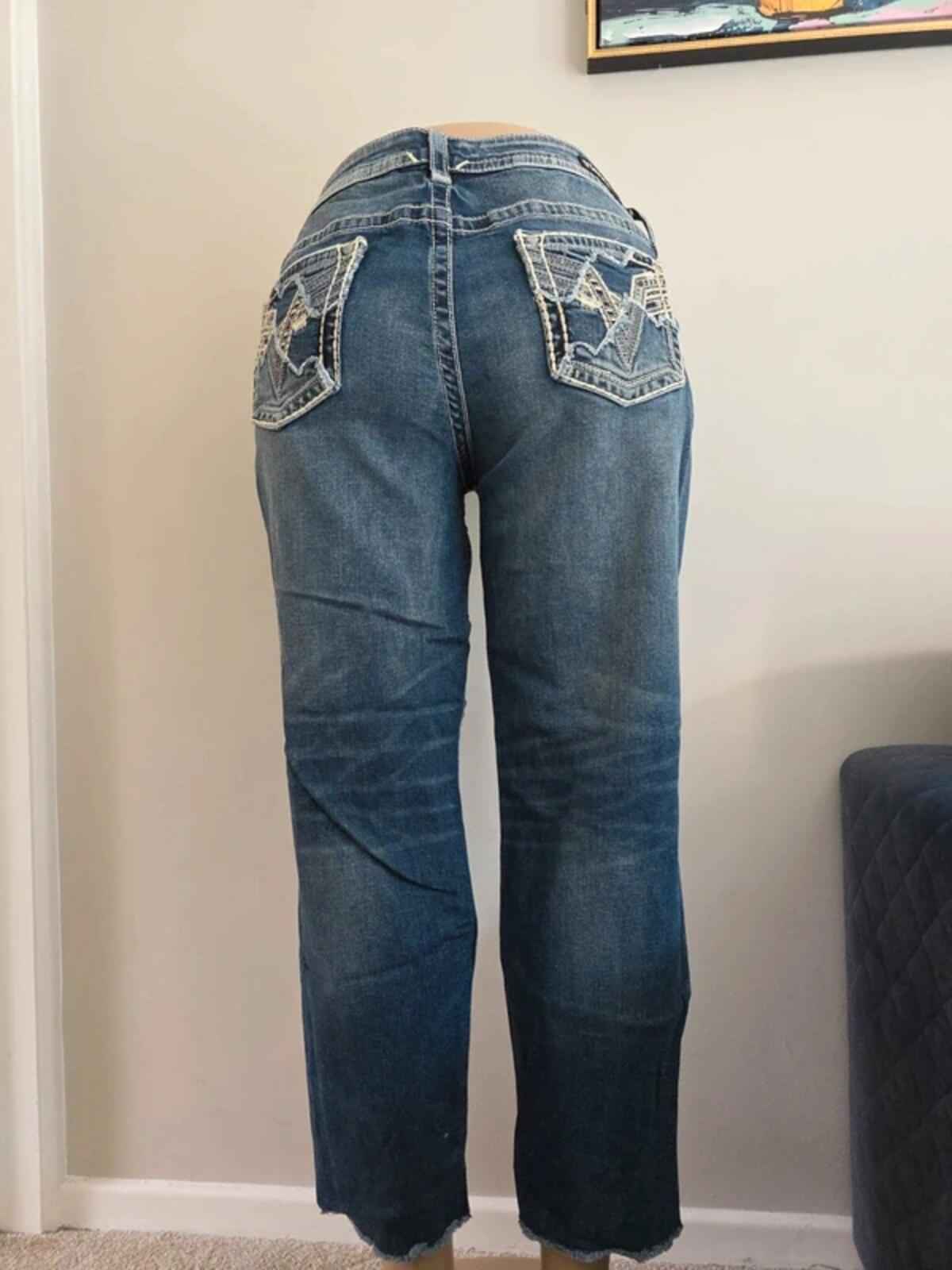 Vigoss Mid Rise Capri Skinny Jeans UK Size 18