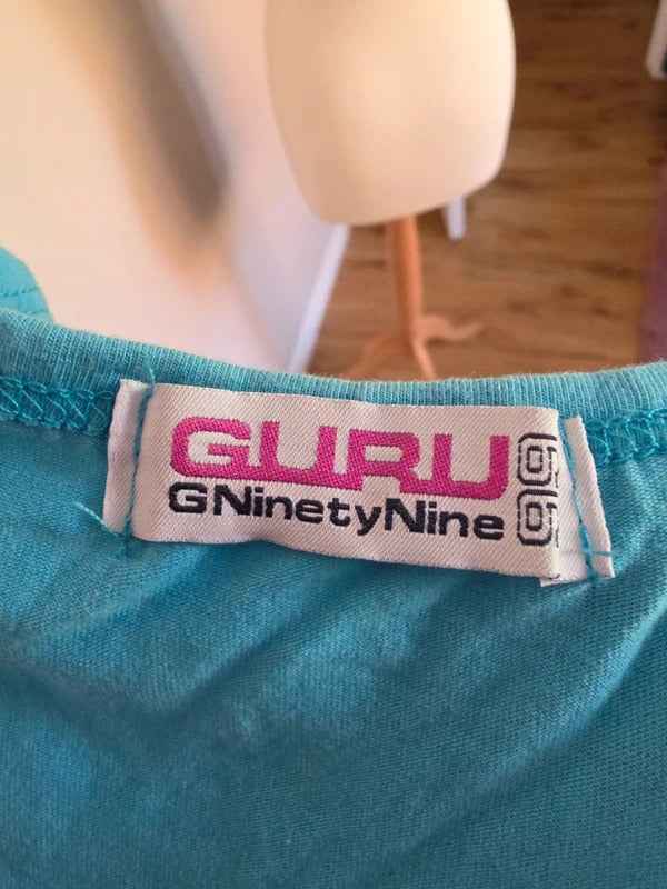 Guru GNinetyNine 99 Graphic Tank Top UK Size 8/10 Made in Italy