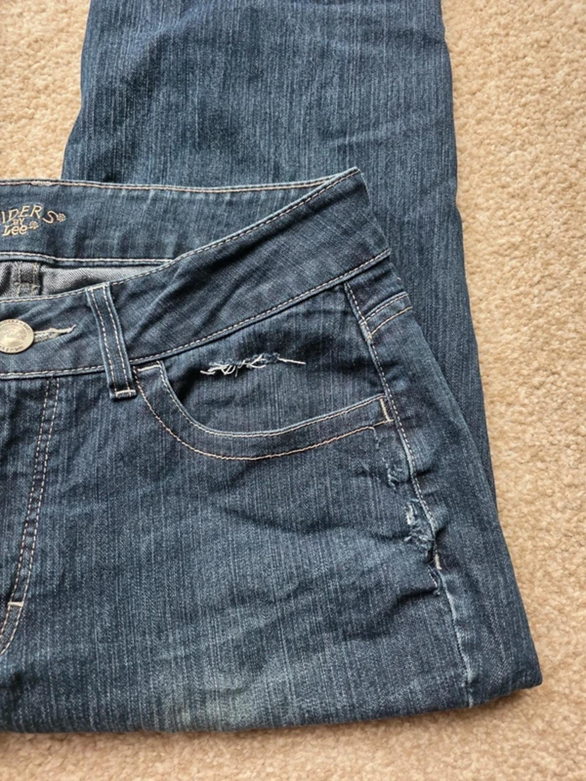 Vintage Y2K Riders by Lee Mid Rise Micro Bootcut Jeans UK Size 12