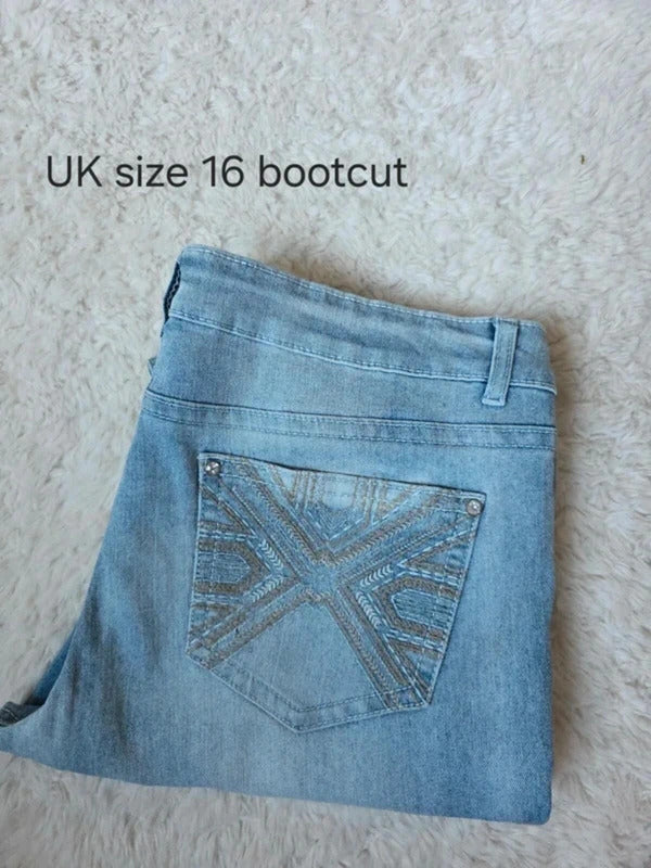 Vintage Y2K Jeans Bundle 9 Pairs Mixed Sizes UK 6-18