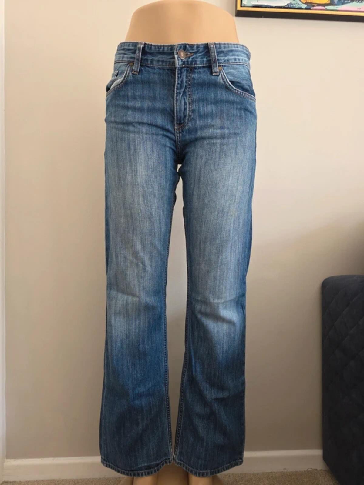 Mavi Mid Rise Loose Bootcut Vintage Y2K Jeans UK Size 10